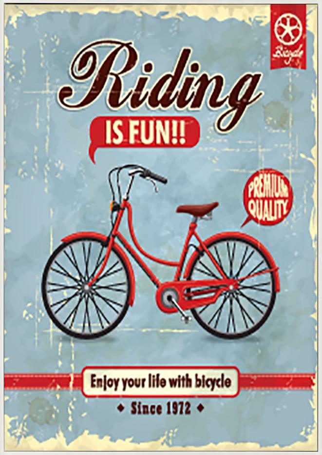 a57699325s Vintage Bicycle poster design - ArtFramed