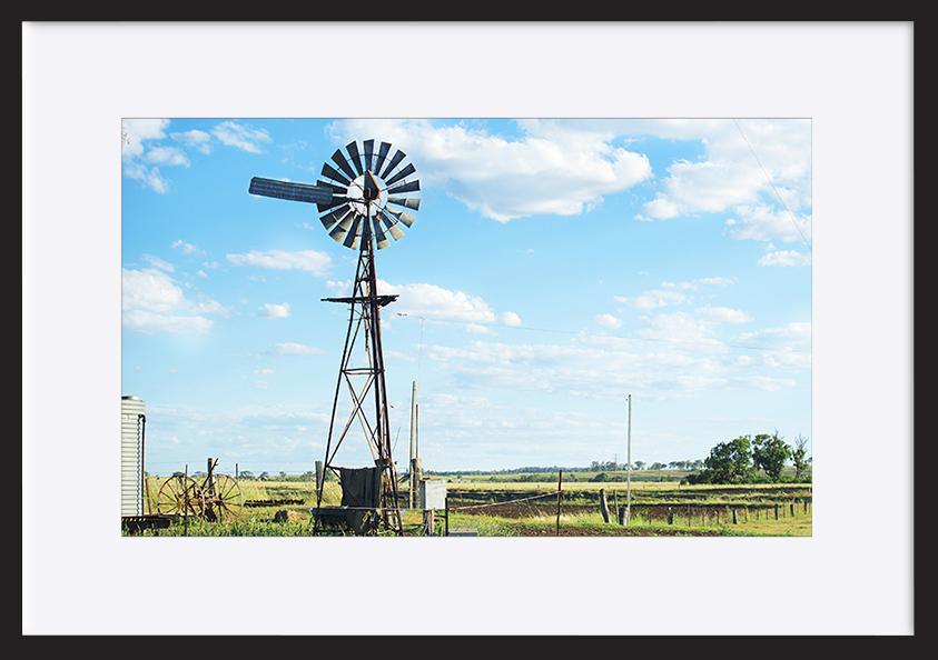 81066524 Windmill in the outback of Brisbane, Queensland copy - ArtFramed