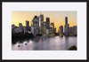 97584509 Brisbane City sunset riverside and harbour, from Kangaroo Point Cliffs copy - ArtFramed