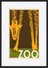 AL JOEAND116847 Zoo vintage Giraffe - ArtFramed
