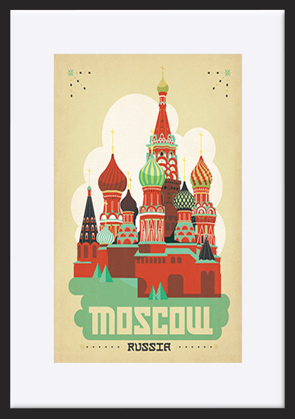 AL JOEAND 116769 vintage moscow russia kremlin - ArtFramed