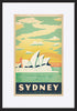 AL JOEAND 116785 VINTAGE ADVERTISING SYDNEY OPERA HOUSE AUSTRALIA - ArtFramed