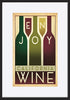 AL JOEAND 116832 VINTAGE ADVERTISING ENJOY WINE CALIFORNIA USA - ArtFramed
