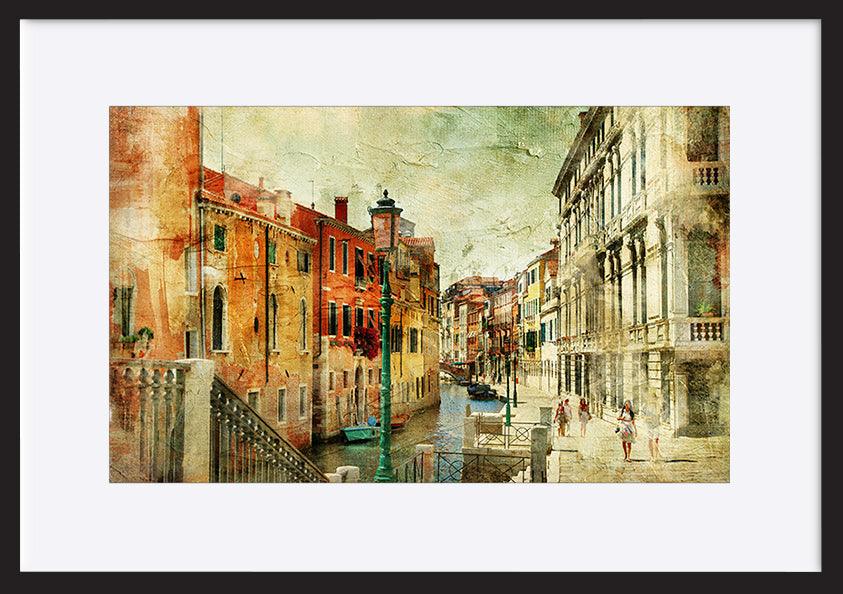 a13140651s romantic Venice - artwork in painting style copy - ArtFramed