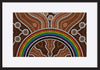 a21193878s Australian aboriginal style dot painting depicting rainbow copy - ArtFramed