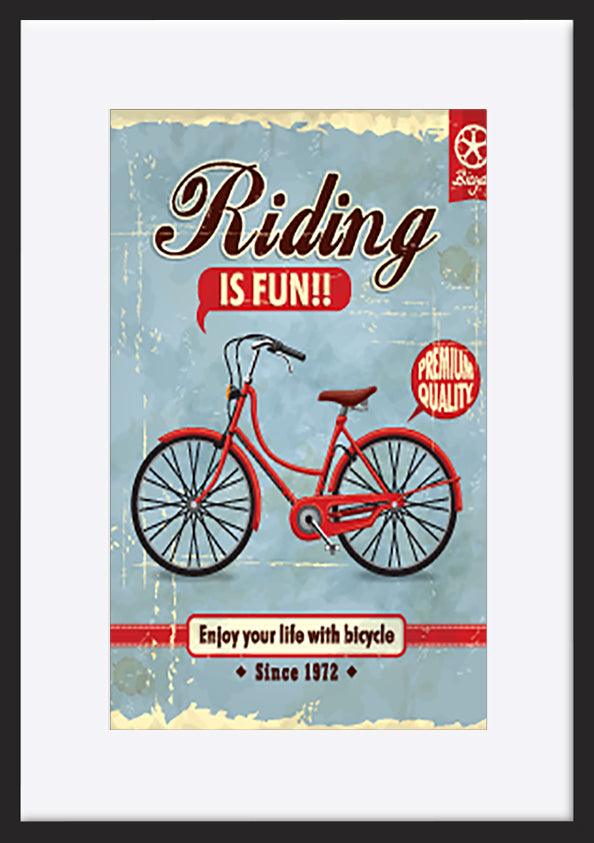 a57699325s Vintage Bicycle poster design - ArtFramed