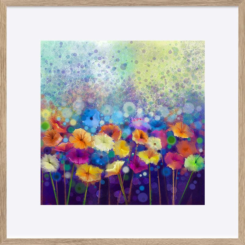 a06854389b White Yellow Pink and Red color of daisy - ArtFramed