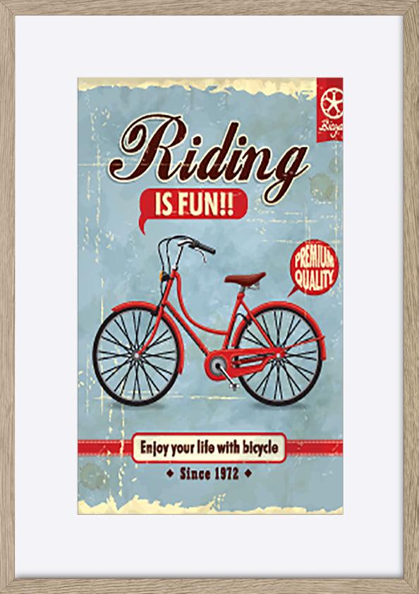 a57699325s Vintage Bicycle poster design - ArtFramed