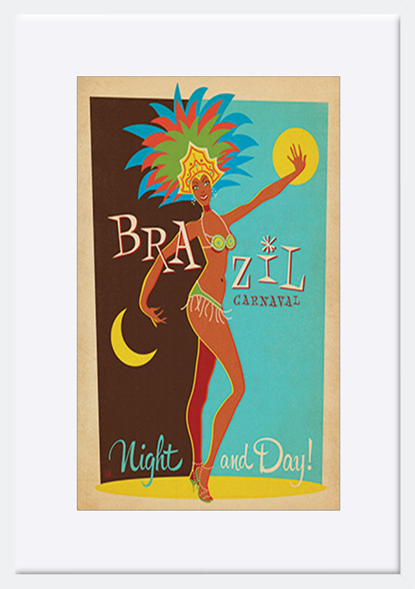 AL JOEAND 116760 VINTAGE ADVERTISING CARNAVAL BRAZIL - ArtFramed