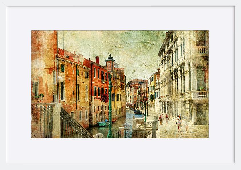 a13140651s romantic Venice - artwork in painting style copy - ArtFramed