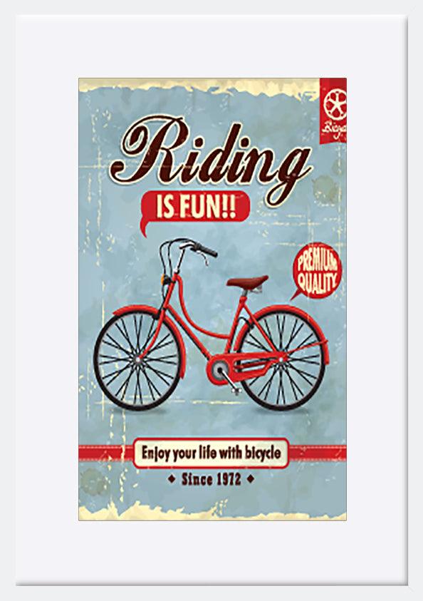 a57699325s Vintage Bicycle poster design - ArtFramed